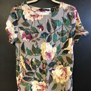 Oversized floral shirt